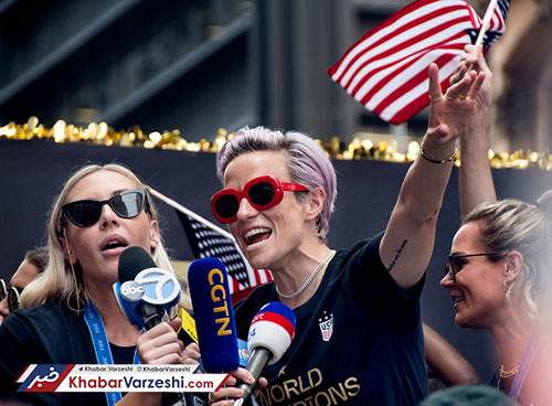 جشن قهرمانی زنان آمریکا در خیابان
