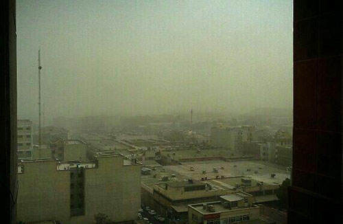 اولین تصاویر از طوفان شديد تهران