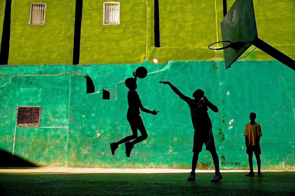 عکس روز نشنال جئوگرافیک؛ تمرین بسکتبال