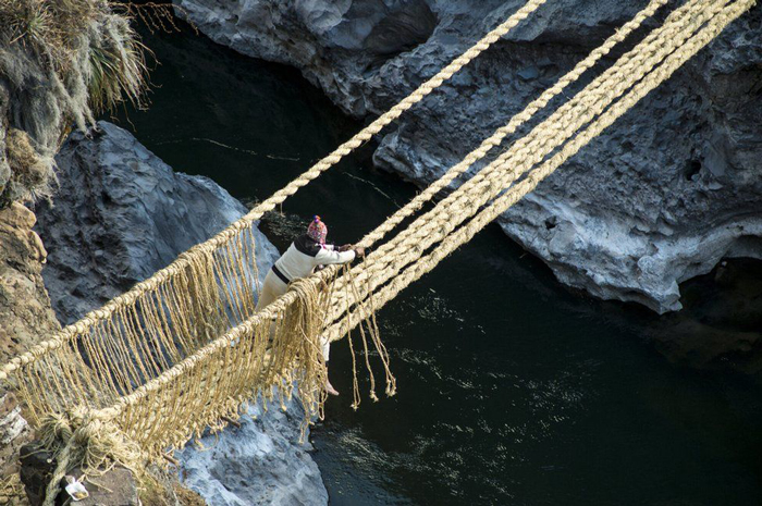 پلی که هر سال از نو بافته می‌شود؛‌ آخرین بازمانده پل‌سازی اینکاها