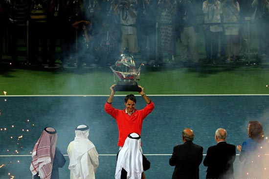 راجر فدرر تنیس آزاد دبی را فتح کرد +عکس