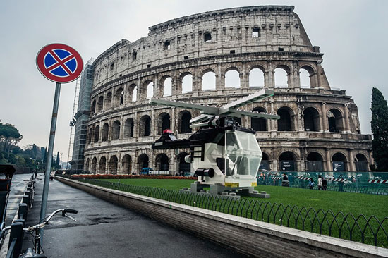 وقتی ماشین های لگو شهر رم را قُرُق می کنند