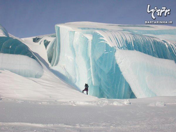 تصاویر شگفت انگیز یخ های آبی قطب جنوب