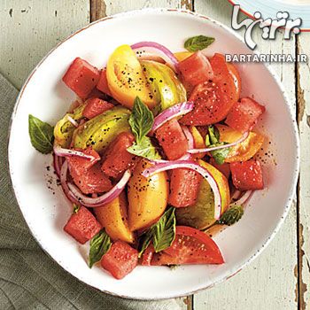 خوراکی‌های متنوع با هندوانه برای شب یلدا