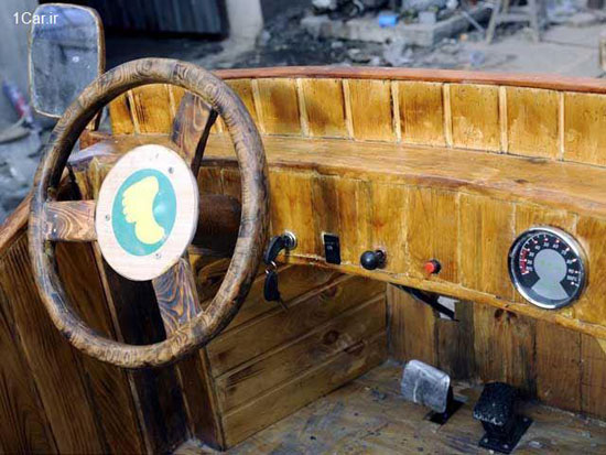 عکس: خودروی چوبی-برقی، محصول چین!
