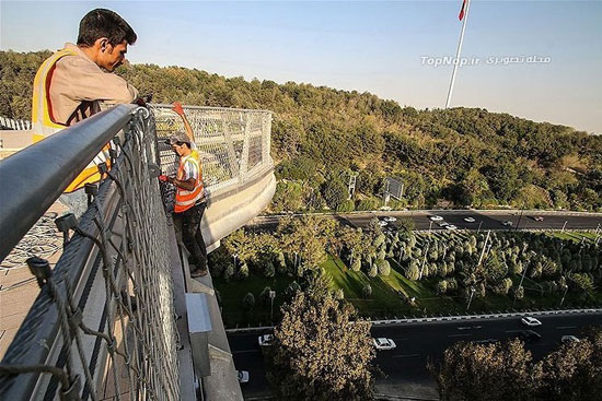 زیباترین پل عابر پیاده ایران +عکس