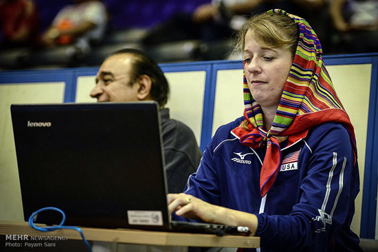 عکس: تمرین تیم‌های والیبال ایران و آمریکا
