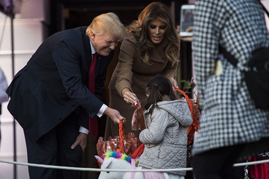 نخستین جشن هالووینی ترامپ در کاخ سفید