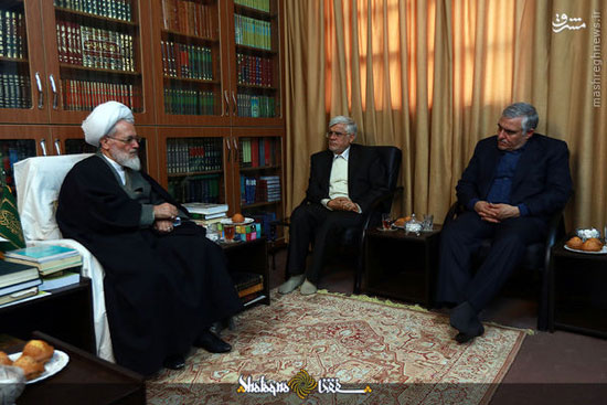 عکس: دیدار «محمدرضا عارف» با علماء
