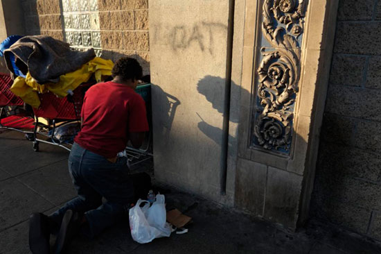 زندگی بی‌خانمان‌ های لس‌ آنجلس +عکس