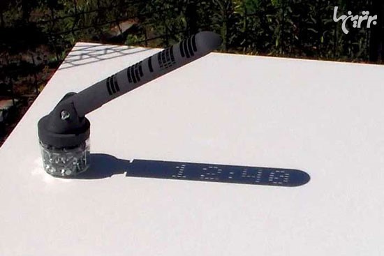 ابتکار جالب ساعت آفتابی دیجیتالی