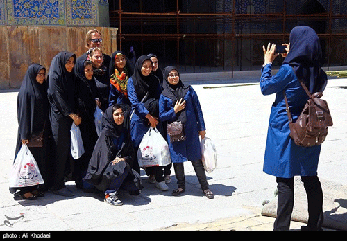 عکس: گردشگران خارجی در اصفهان