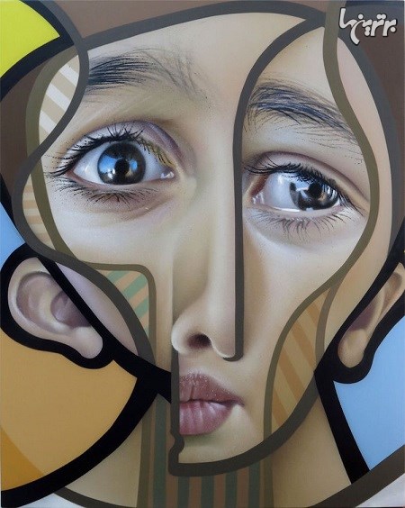 آثار جالب هنرمند خیابانی با ترکیب کوبیسم و رئالیسم