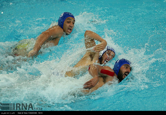 قهرمانی مقتدرانه تیم واترپلوی ایران +عکس