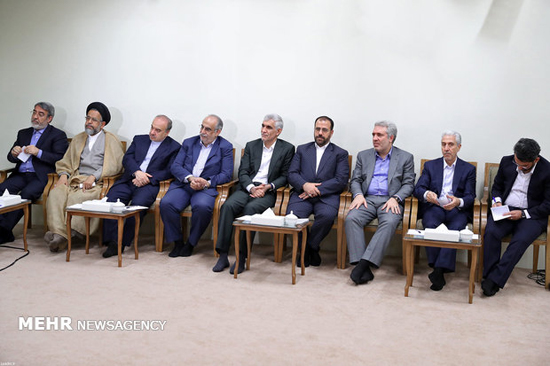 دیدار روحانی و اعضای دولت با رهبر معظم انقلاب