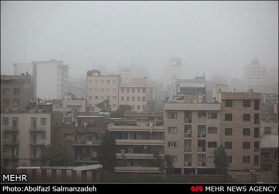 تصاویری از گرد و غبار در تهران