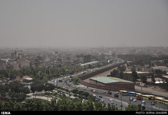 تصاویری از آلودگی هوای امروز تهران