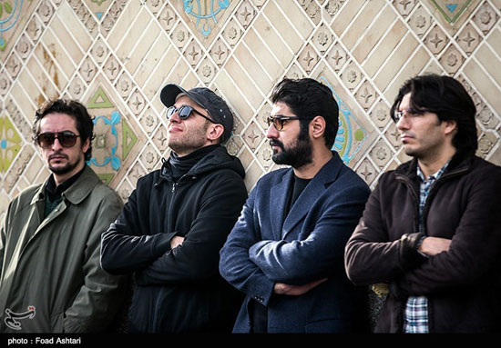 عکس: چهره‌‌ها در تشییع پیکر مجید بهرامی