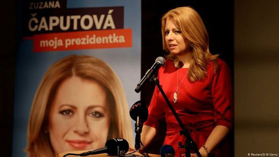 یک زن رئیس‌جمهور اسلواکی شد