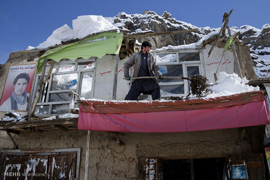 افغانستان در برف مدفون شد! +عکس