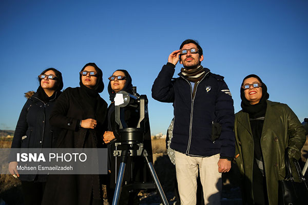 تصاویری از خورشیدگرفتگی در ایران