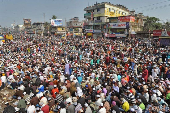 نماز جماعت چند میلیونی در بنگلادش +عکس