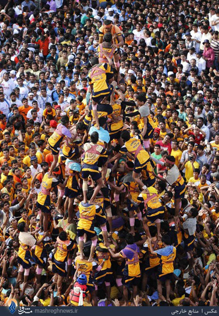 عکس: جشن جالب «جانمشتمی» در هند