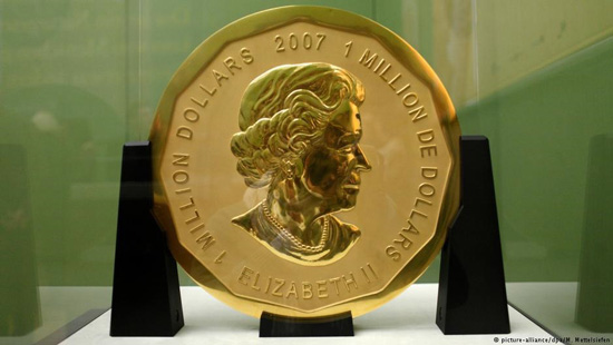 سکه طلای 100 کیلویی به سرقت رفته از موزه برلین