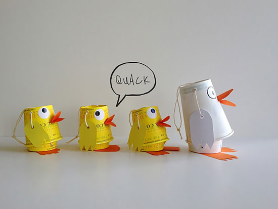 برای بچه‌ها جاشکلاتی‌ اردکی بسازید