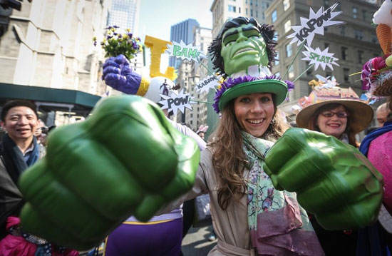 رژه کلاه در نیویورک در روز عید پاک +عکس