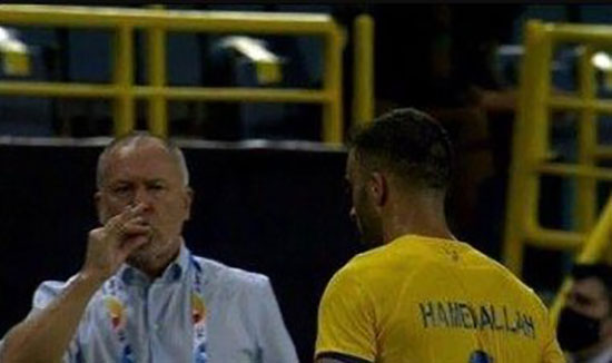 انتقاد‌ها از رفتار مهاجم النصر در دیدار با فولاد