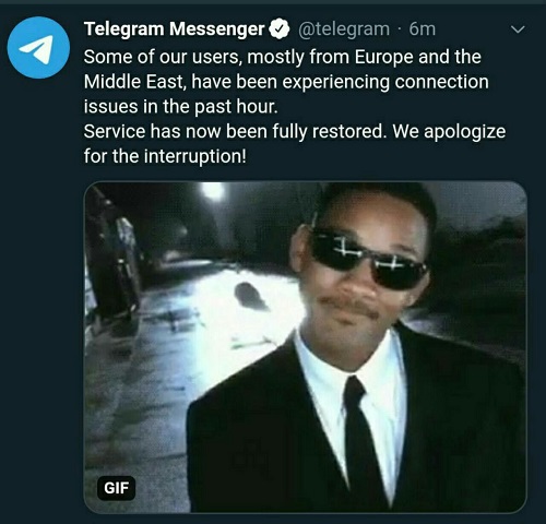 تلگرام دچار اختلال شد