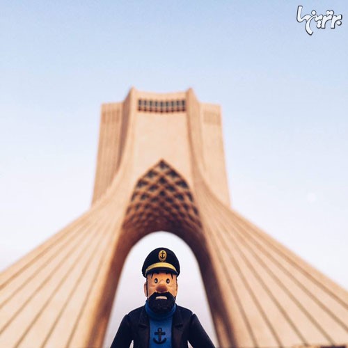 تن تن و دوستانش در تهران! +عکس