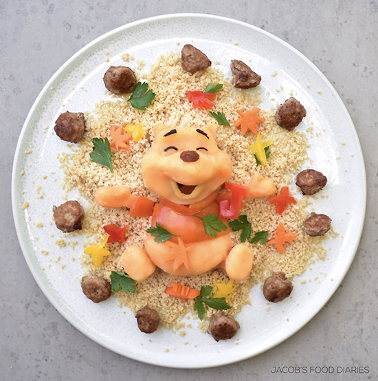خلاقیت دیدنی مادر ایرانی‌تبار با غذای کودکانش