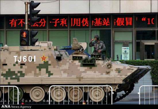 تمرین رژه نظامی چین +عکس