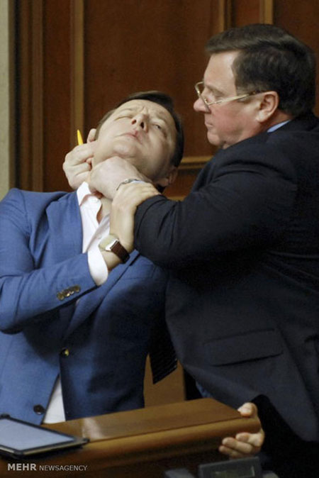 عکس: ضرب و شتم خوراک سیاستمداران!