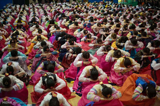 تصاویری از مراسم سن بلوغ در سئول