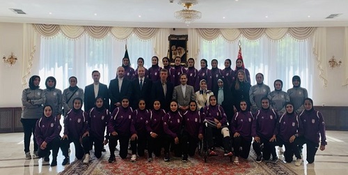 حضور تیم ملی بانوان در سفارت ایران در بلاروس