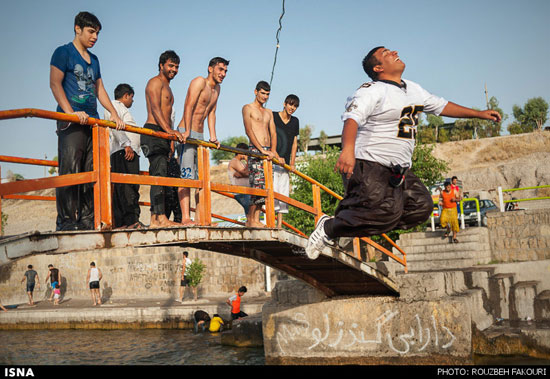 آبتنی در رودخانه‌ی دز - دزفول