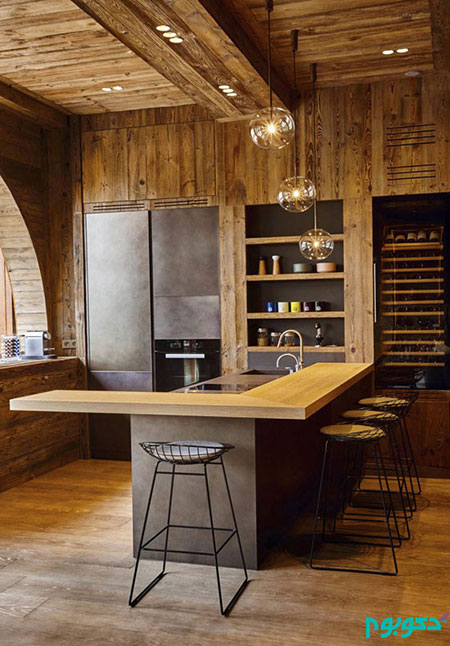 دکوراسیون خانه دنج و چوبیِ فرانسوی