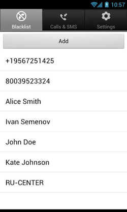 دانلود نرم افزار Calls Blacklist