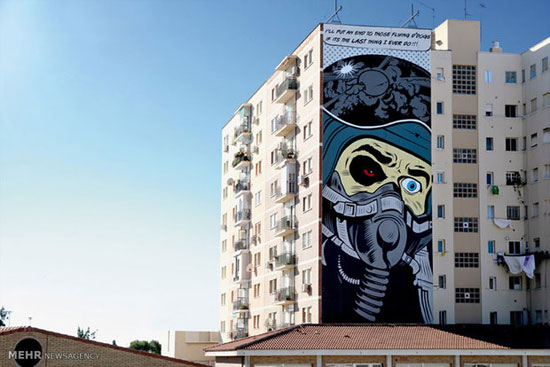نقاشی های خیابانی غول پیکر‎ +عکس
