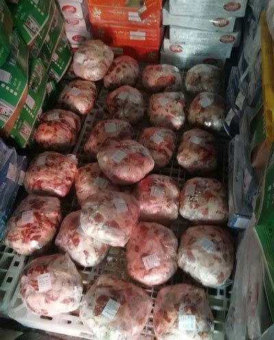 کشف ۴ تن گوشت احتکار شده در تهران
