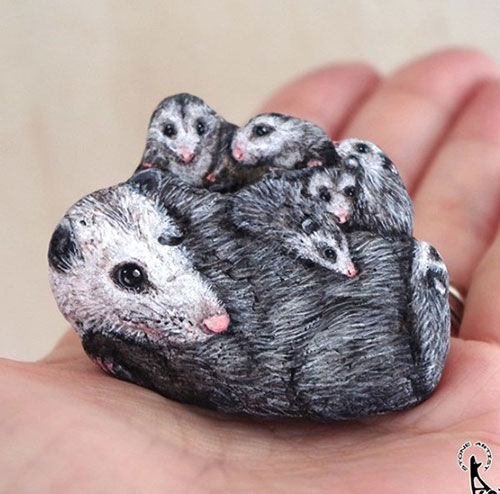 حیواناتی شگفت‌انگیز از جنس نقاشی روی سنگ‌