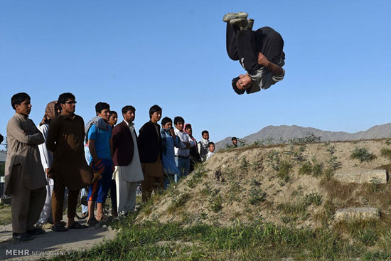 پارکور در کابل +عکس