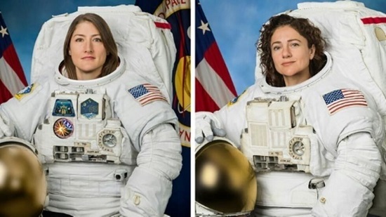 اولین پیاده‌روی فضایی زنانه دو فضانورد آمریکایی