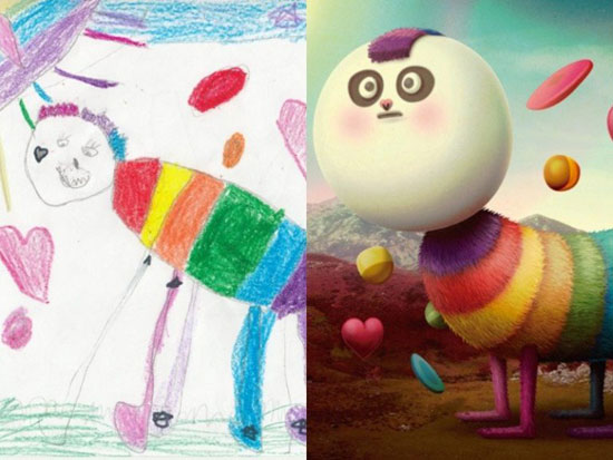 هنرمندی که نقاشی کودکان را به اسباب بازی تبدیل می کند