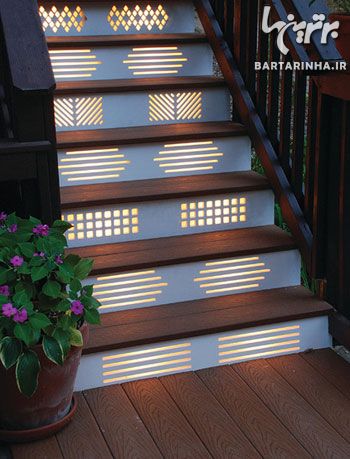 ایده هایی برای نورپردازی و روشنایی راه پله