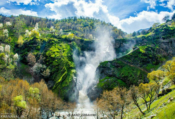 آبشار شلماش سردشت، فرزند خروشان طبیعت