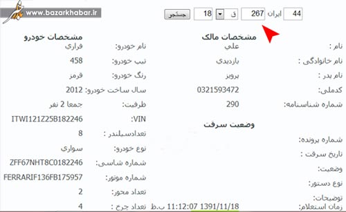 فراری 8.5 میلیاردی در تهران +عکس